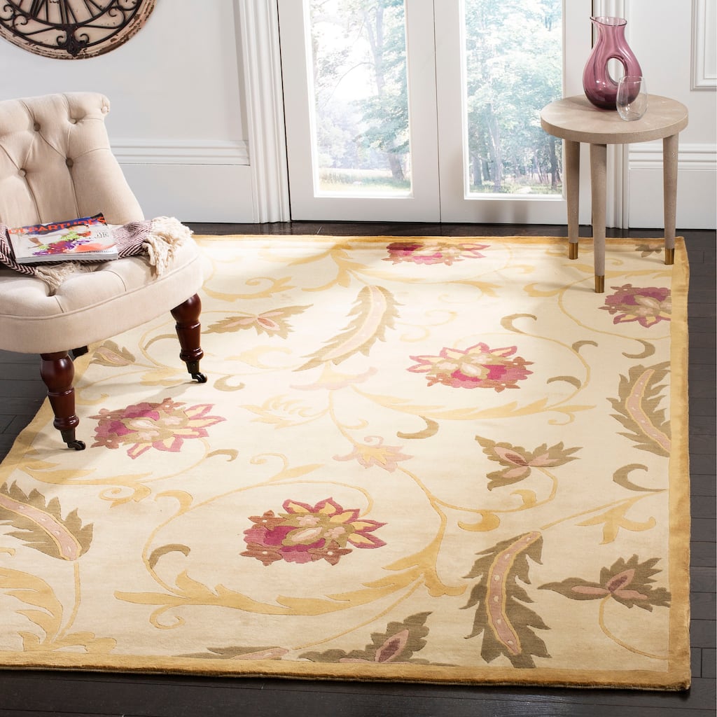 SAFAVIEH Couture Hand-knotted Tibetan Eriselda Modern Wool Rug