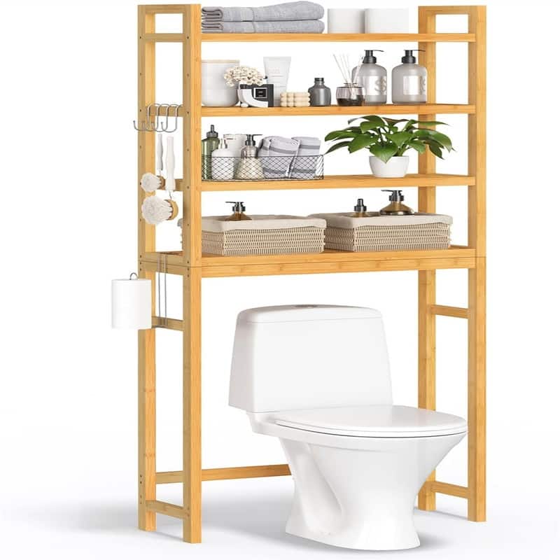 Over The Toilet Storage - 10.2"D x 24.8"W x 72.8"H
