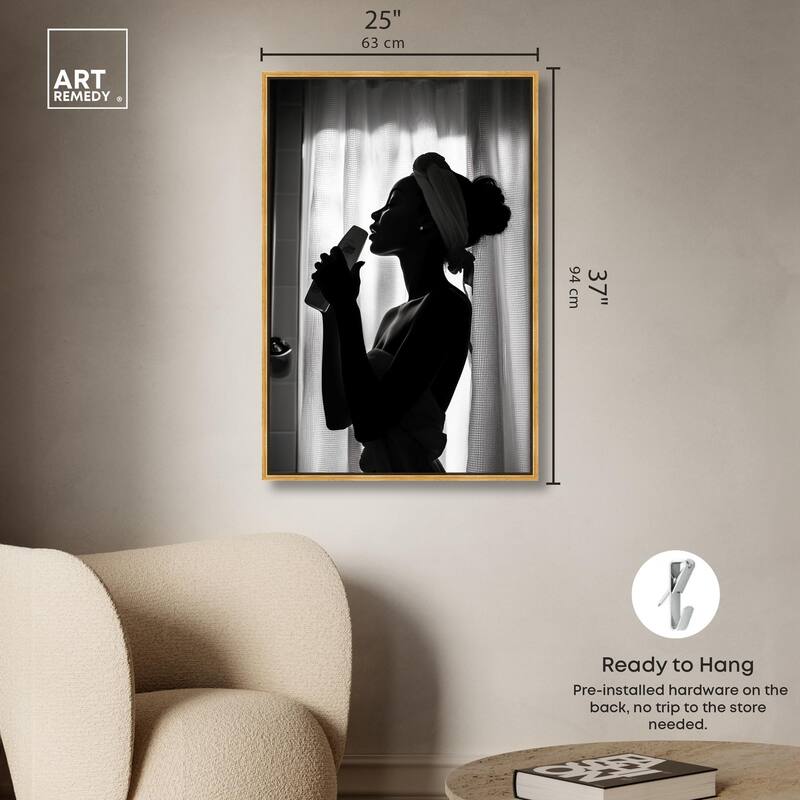 Bathroom Jam Session Canvas by Art Remedy