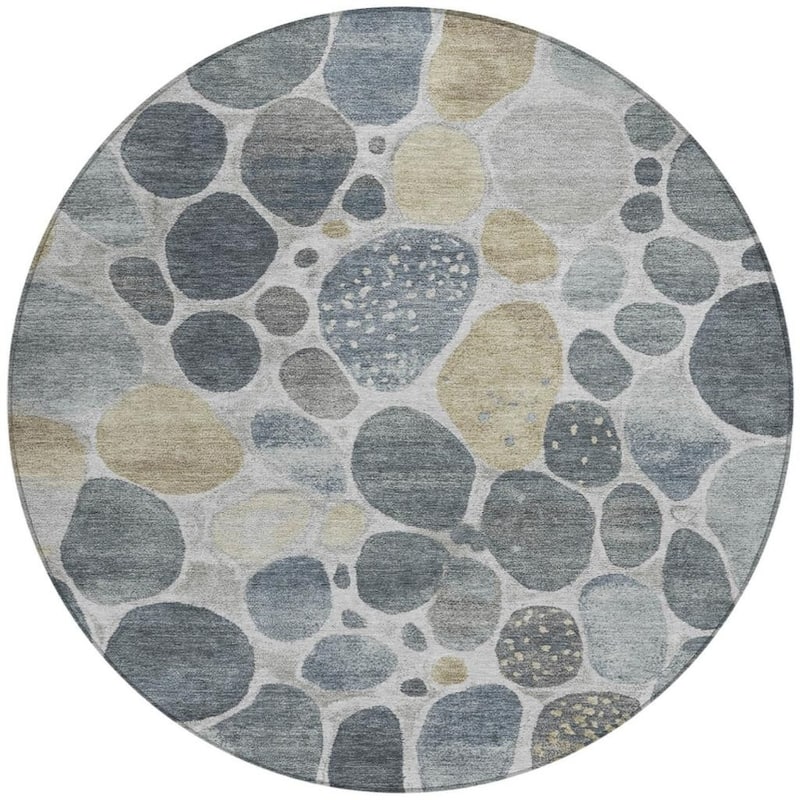 HomeRoots Geometric Transitional Rectangle Outdoor Rug