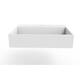 Juniper Stone Solid Surface Wall-mounted Vessel Sink - 24" - White