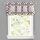 preview thumbnail 14 of 24, Jarvenpaa Geo Trellis Pattern Window Valance - 52 x 18