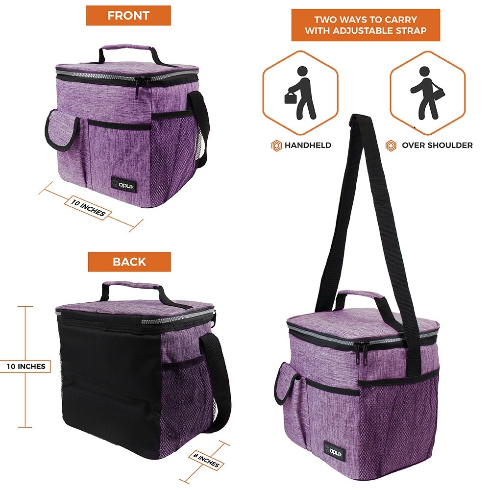 opux lunch bolsa for women insulated lunch tote for ladies girls