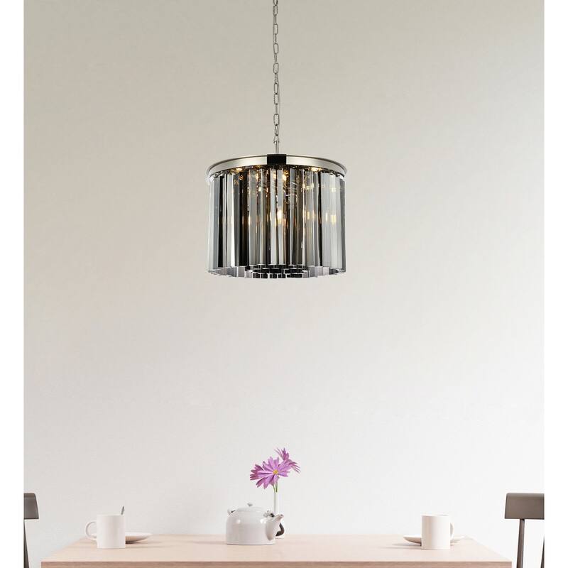 Royce Edge 6-Light Polished Nickel Pendant