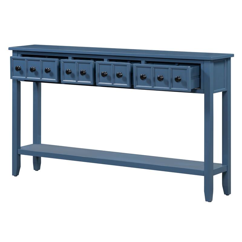 Multi-drawer entry console table