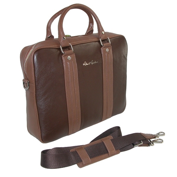 robert graham leather briefcase