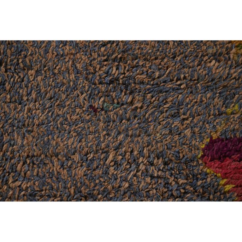 Moroccan Oriental Area Rug Hand-Knotted Wool Carpet - 8'9" x 12'6"