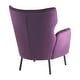 preview thumbnail 20 of 37, Stylish Wing Back Velvet Accent Chair by Christopher Knight Home