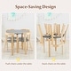 preview thumbnail 21 of 28, Gymax 5-Piece Kids Wooden Curved Back Activity Table & Chair Set w/Toy