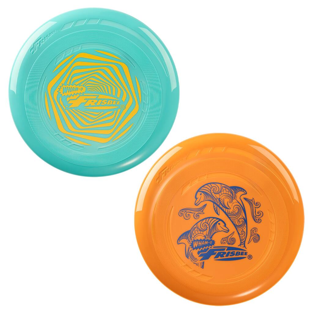 Frisbee Go 2 Pack Flying Disc, 9 Inch Lightweight Toy Set
