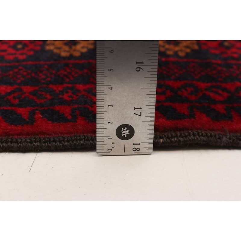 Teimani Red Rug 3'7" x 6'1" - 3'7 x 6'1