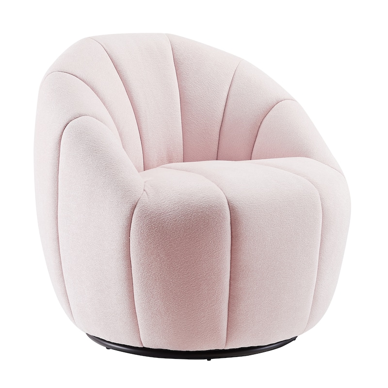 Art Leon Modern Swivel Barrel Chair