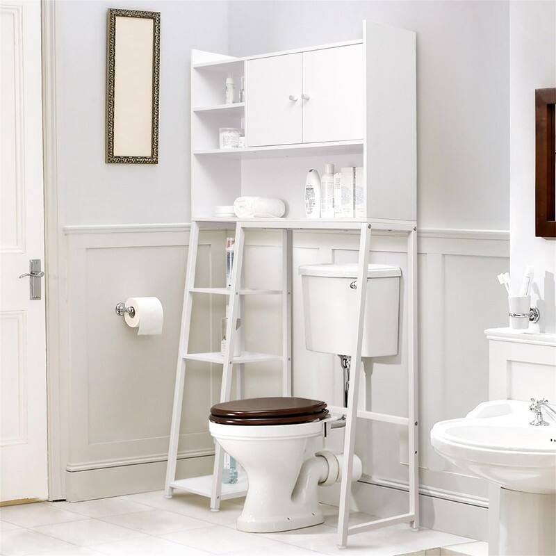Over the Toilet Storage Cabinet - 11.81"D x 31.5"W x 61.4"H