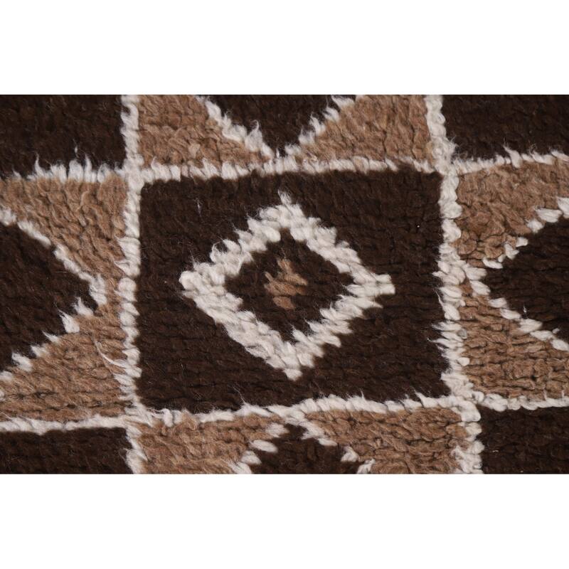 Anatolian Beige Turkish Runner Rug Handmade Wool Carpet - 3'2"x 10'9"