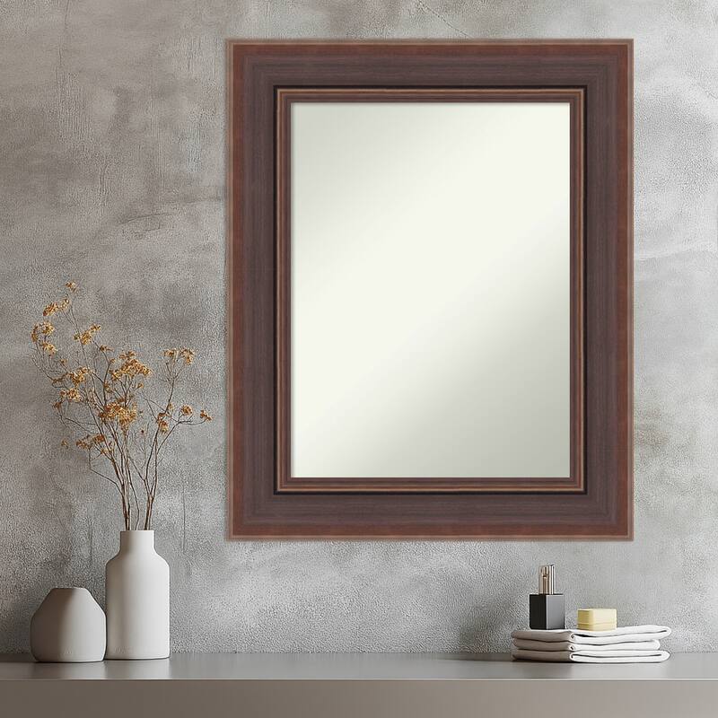 Moab Brown Bronze Non-Beveled Framed Wall Mirror - Moab Brown Bronze