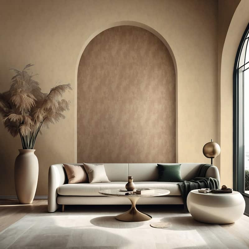 Galerie Wallcoverings Terra Collection Subtle Plaster Matte Finish Clay Ink on Non-Woven Wallpaper Roll