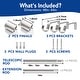 preview thumbnail 8 of 14, Deconovo 1 Inch Adjustable Curtain Rods for Window Steel Tube