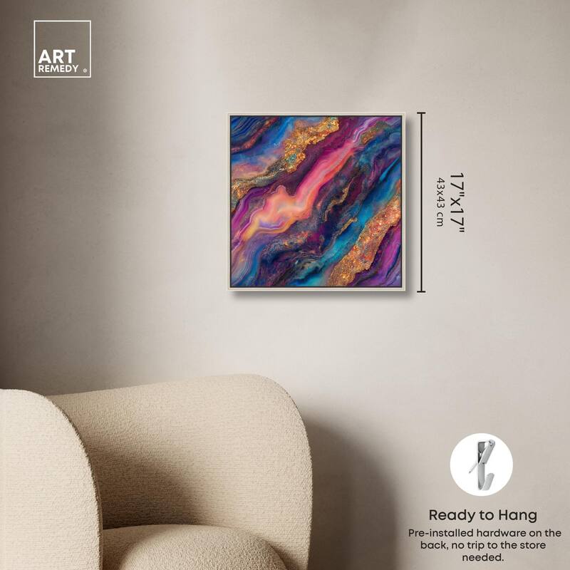Glittering Spectrum III Canvas by Art Remedy