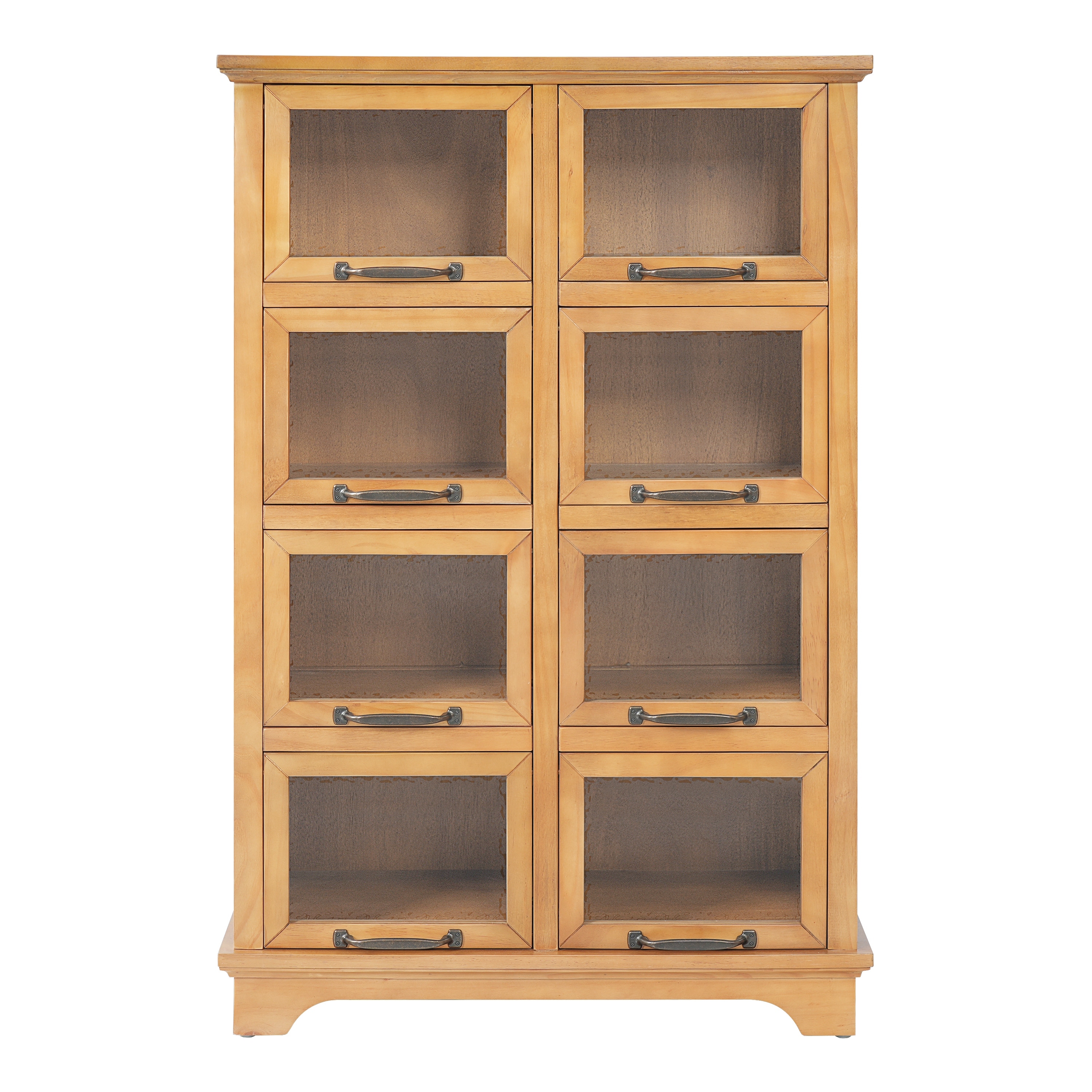 Christopher Knight Home - Modern Rubberwood Storage Cabinet with 8