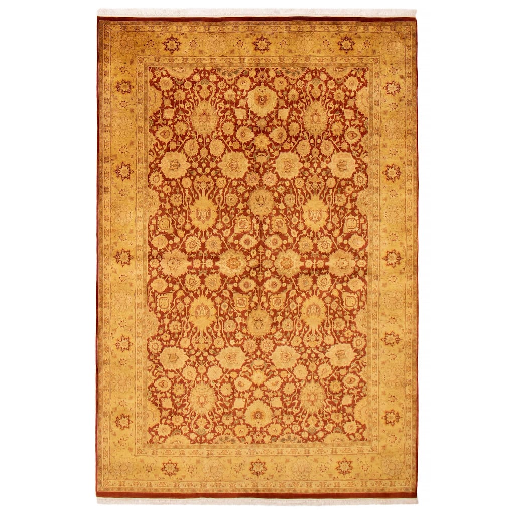 ECARPETGALLERY Hand-knotted Pako Persian 18 Of 20 Copper Wool Rug - 6'1 x 9'1