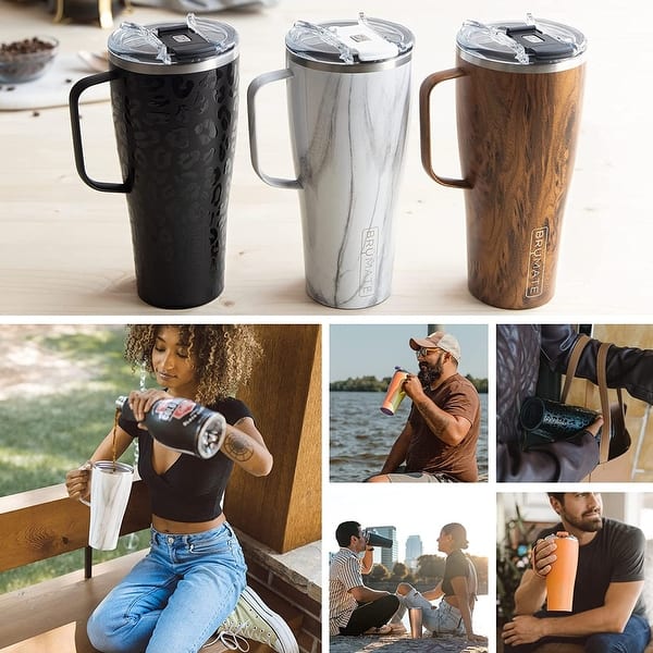 BrMate Toddy Insulated Coffee Mug with Handle & Lid - 32 oz. (Matte Black)  - Bed Bath & Beyond - 37343440