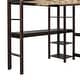 preview thumbnail 14 of 86, Elegant Loft Wood Bed with built-in desk,Ladder