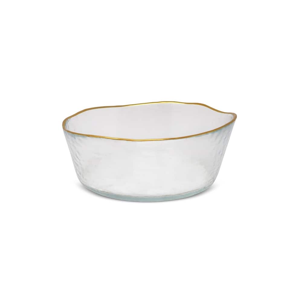 Set of 4 Organic Shaped Soup Bowls with Rim - Appetizer Plate