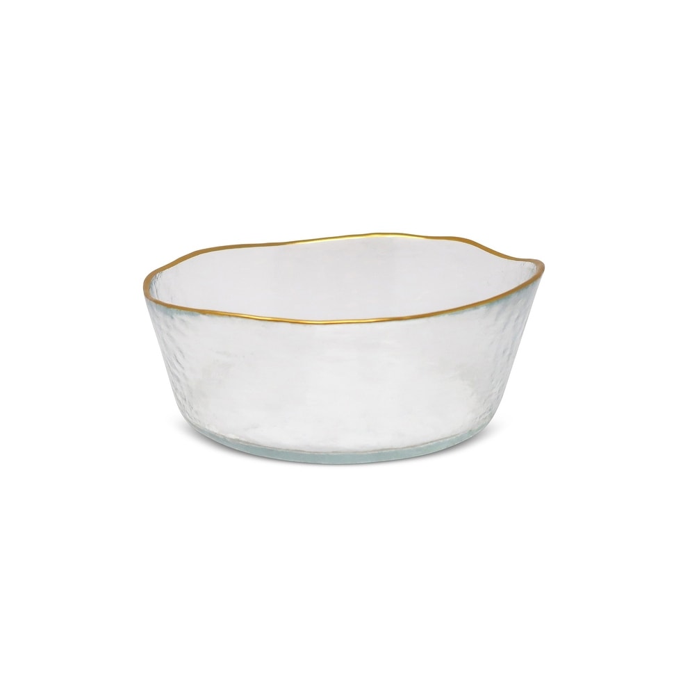 Set of 4 Organic Shaped Soup Bowls with Rim - Appetizer Plate