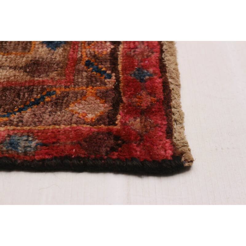 ECARPETGALLERY Hand-knotted Melis Vintage Red Wool Rug - 4'1 x 8'2