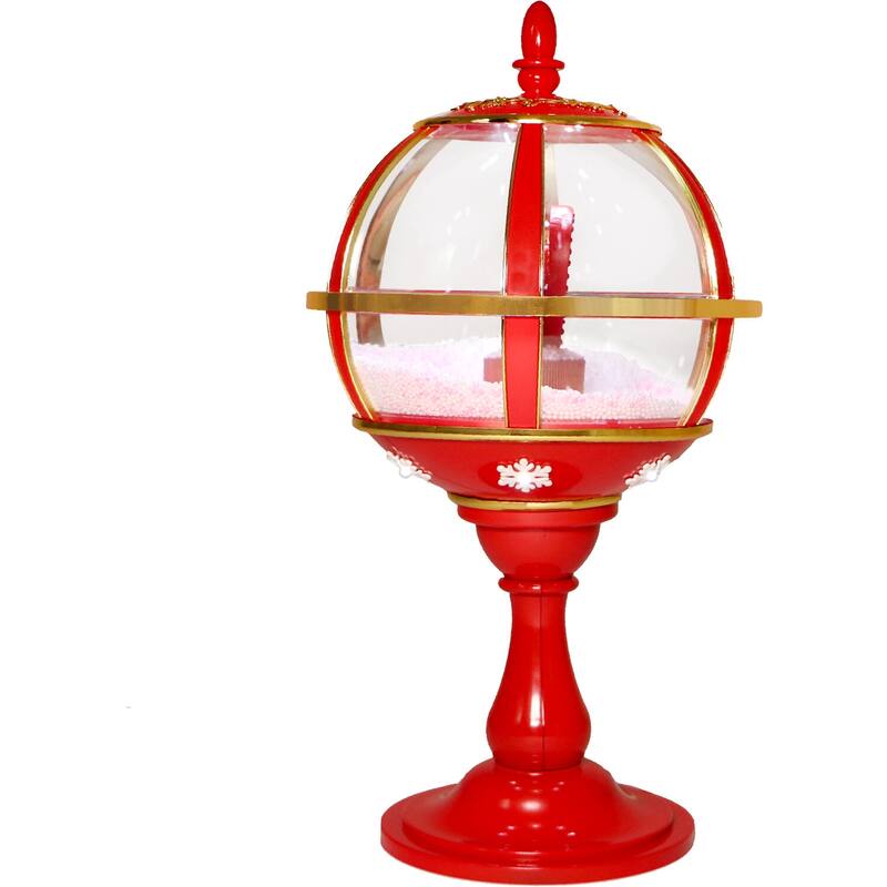 Fraser Hill Farm 23-In. Musical Snowy Tabletop Valentine's Day Lantern