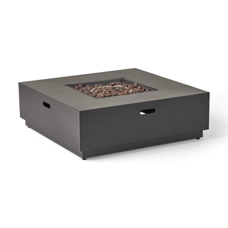 Wellington Outdoor 50,000 BTU Square Fire Pit (No Tank Holder) by Christopher Knight Home
