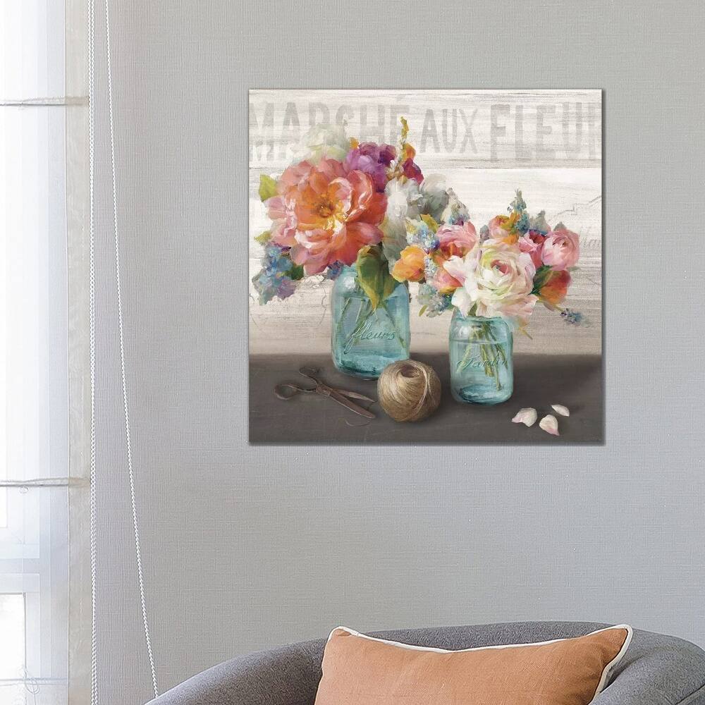 iCanvas "French Cottage Bouquet III" by Danhui Nai Canvas Print