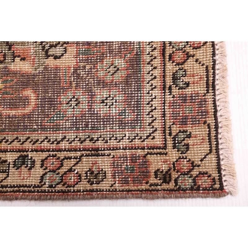 ECARPETGALLERY Hand-knotted Antalya Vintage Dark Copper Wool Rug - 7'9 x 10'6