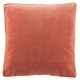 preview thumbnail 15 of 21, Carson Carrington Odelas Solid Throw Pillow 18"X18" Cover Only - Pink/Gold