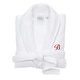 preview thumbnail 20 of 27, Authentic Hotel and Spa White Unisex Turkish Cotton Waffle Weave Terry Bath Robe with Red Script Monogram L/XL - B