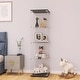 preview thumbnail 93 of 165, Glass Display Cabinet with Doors & Locks, Acrylic Shelves, Floor Standing Storage Showcase for Home or Office