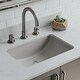 preview thumbnail 2 of 4, Lexicon 21" Dual Mount Quartz Platinum Composite Rectangle Vanity Bathroom Sink in Galaxy Concrete LP-V214-C