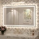 preview thumbnail 146 of 161, Large LED Bathroom mirror Tempered Glass Dimmable Anti-Fog Vanity Mirror 40x24