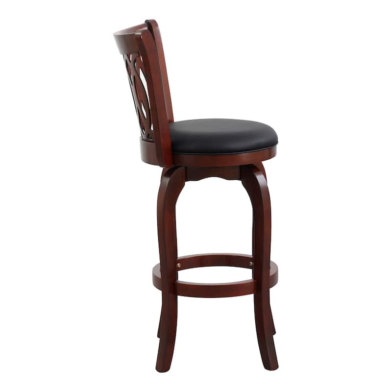 Aris Scroll Back Swivel Barstool
