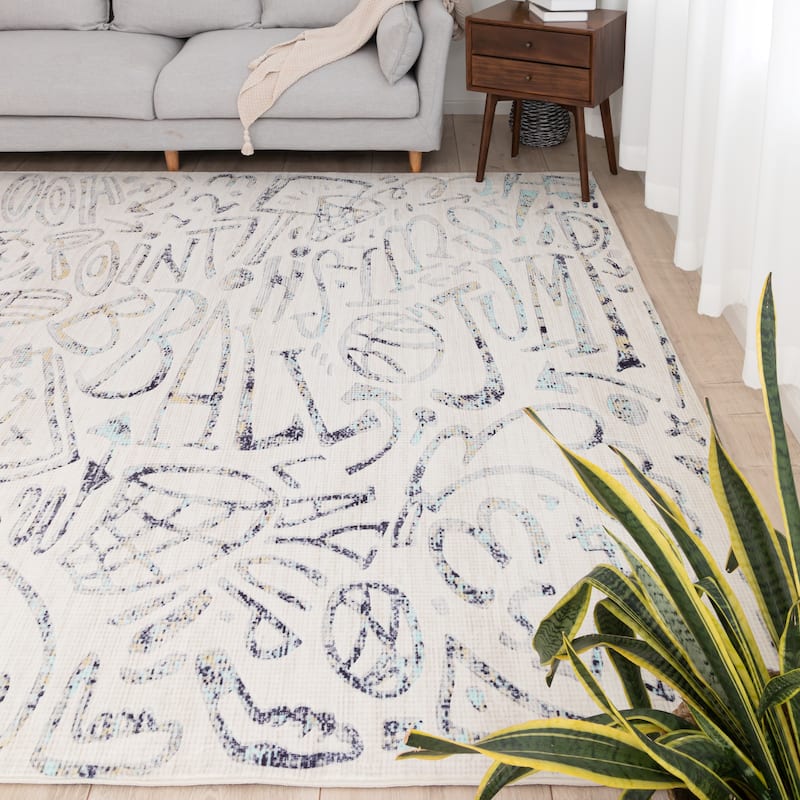 Katie Merz SPORTSGLYPHS Basketball Area Rug