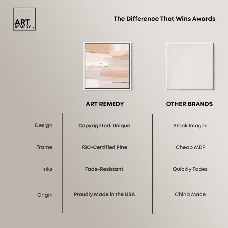 Roseate Cream Tones I Canvas by Art Remedy
