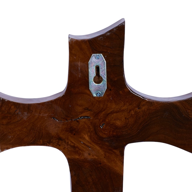 Brown Teak Wood Eclectic Style Wall Decor