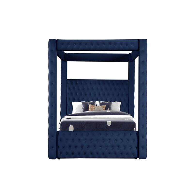 Monica Modern Style Full/Queen/King Crystal Tufted Bed Made with Wood