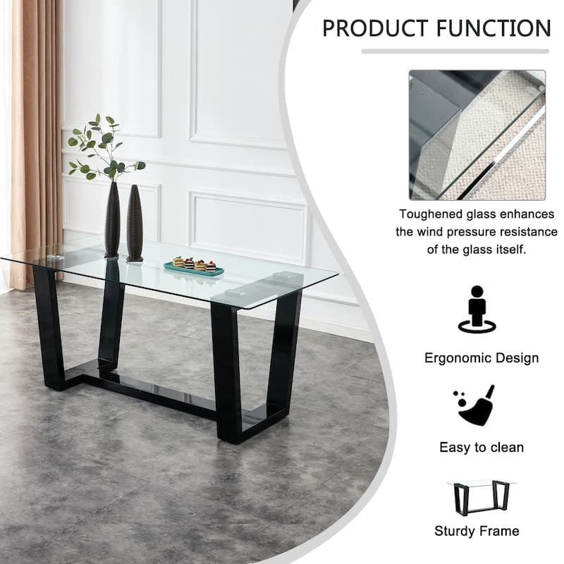 Tempered Glass Dining Table