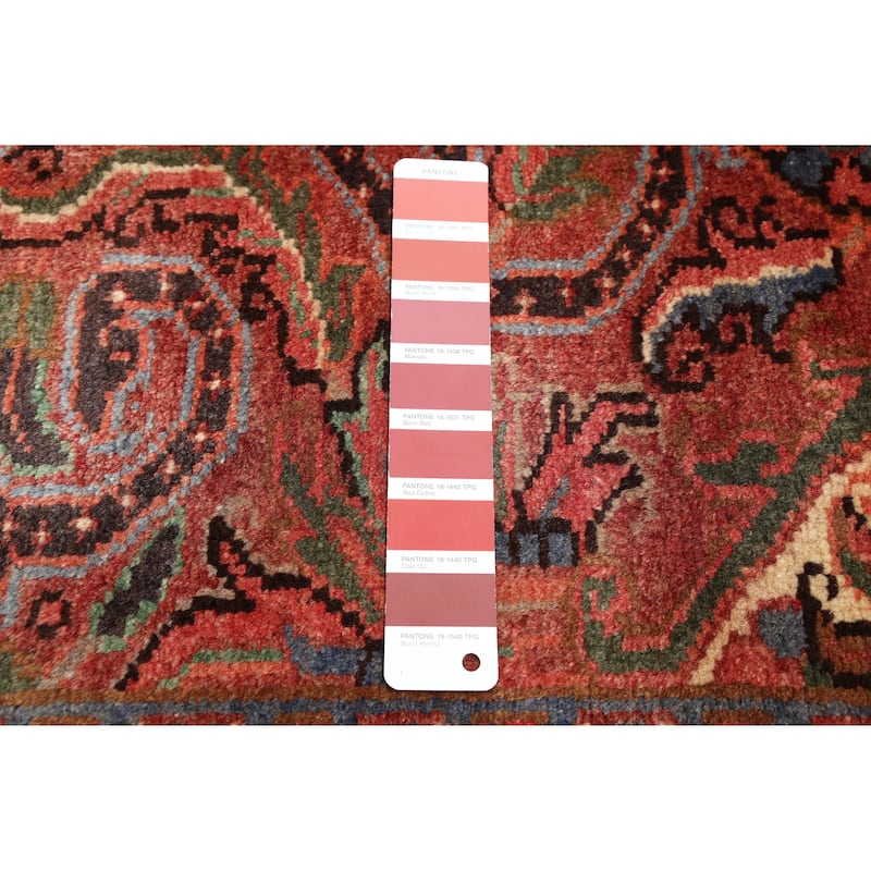 ECARPETGALLERY Hand-knotted Sarabi Dark Red Wool Rug - 8'5 x 11'0