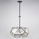 preview thumbnail 11 of 11, Euclid Mercury Glass/ Brass Mid-Century Modern Pendant Light