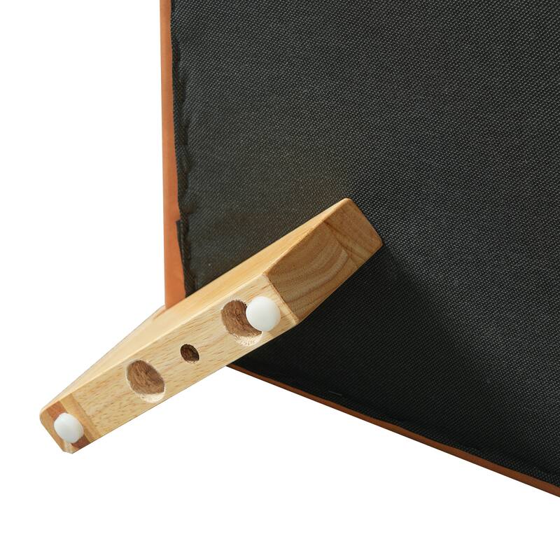 Christopher Knight Home - Arden Modern Upholstered Ottoman with Wooden Legs