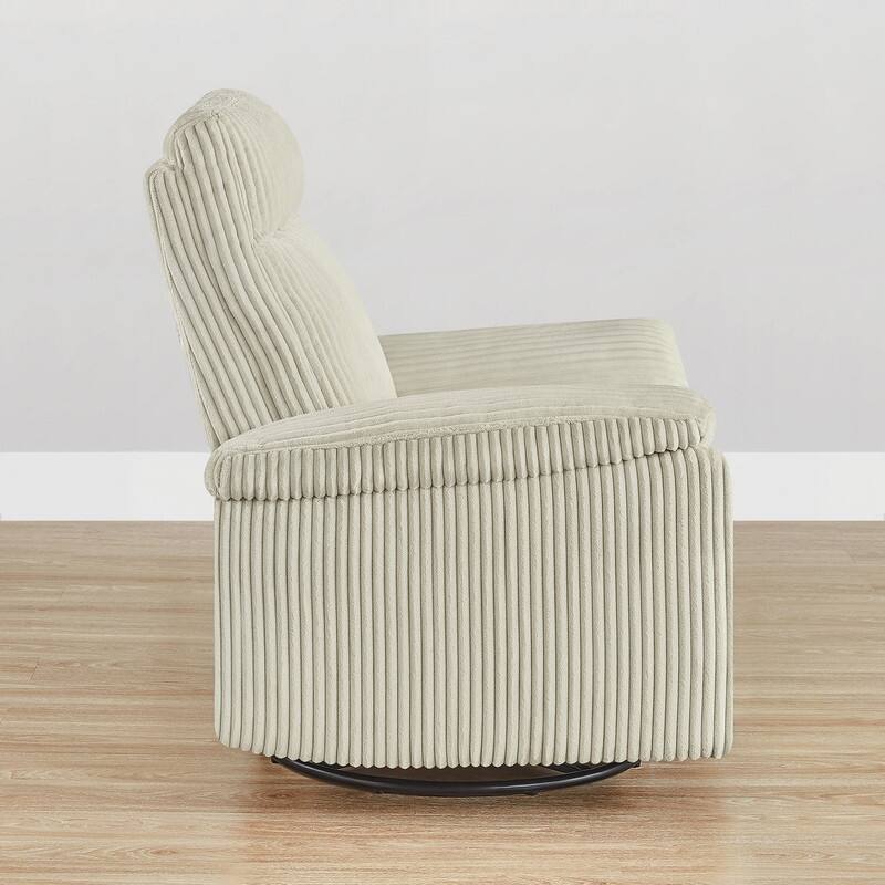 Spruce & Spring Manual Swivel Glider Recliner for Nursery