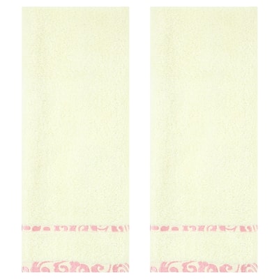 Chic Striped Hand Towel Set, Cotton Soft Comfortable Highly Absorbent Bathroom Towel for Hand Drying and Face Washing