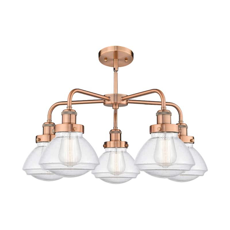 Innovations Lighting Olean - 5 Light 25" Stem Hung Chandelier